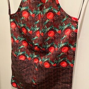 Hand Crafted Festive Red and Green Apron
